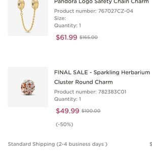 Pandora Sparkling Herbarium Cluster Round Charm